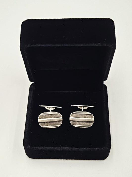 Laurits Nørgåard Jewelry Laurits Nørgåard Denmark Sterling Silver Modernist Cufflinks Circa 1920/30's