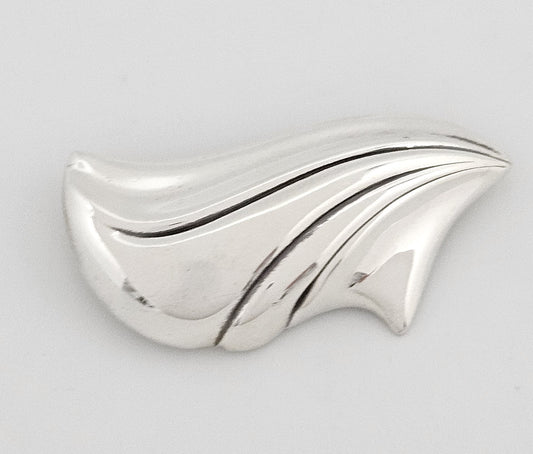 Fabulous Designer Kabana Sterling Silver Large Modernist Brooch 1980/90s