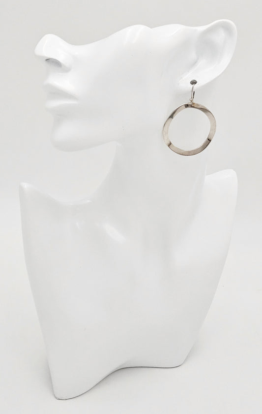 Retired Ippolita Italy Sterling Modernist Wavy Circle Bracelet Earrings Set Mint