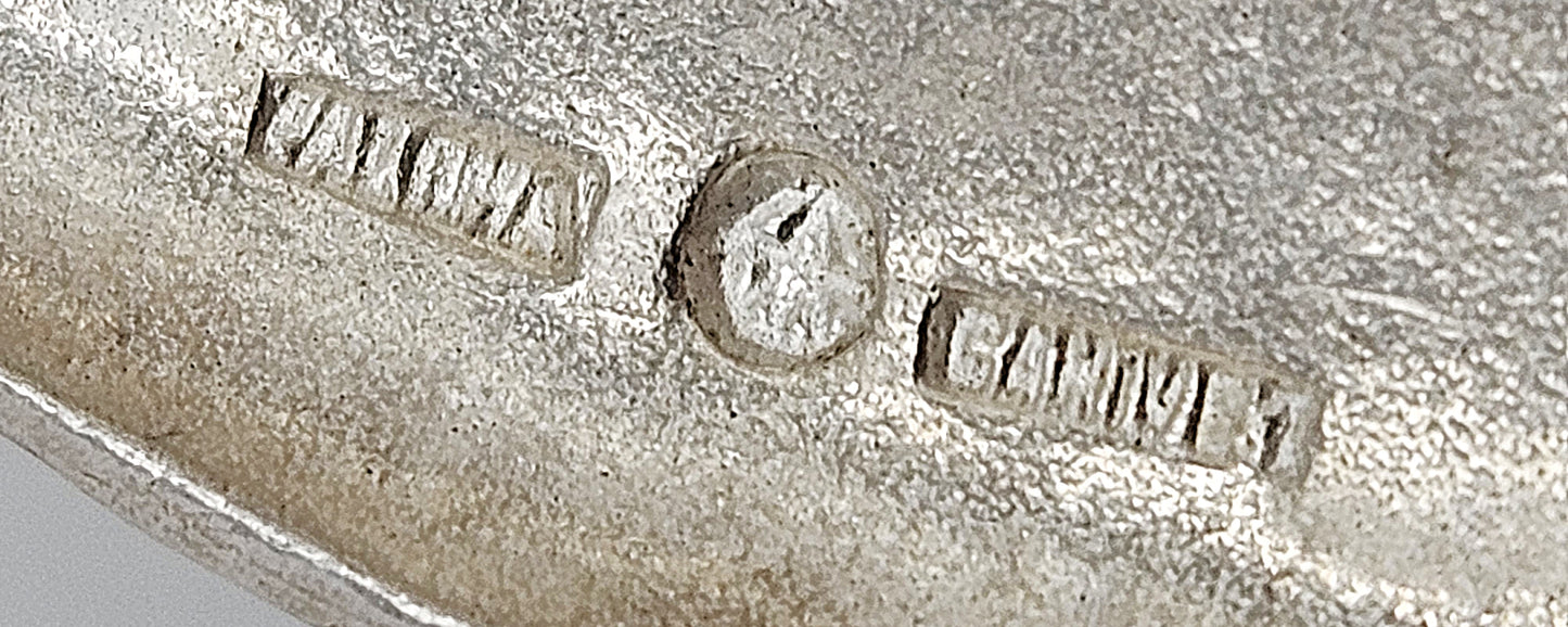 Italian Designer Paloma Canivet Sterling Enamel Modernist Necklace 1970/80s