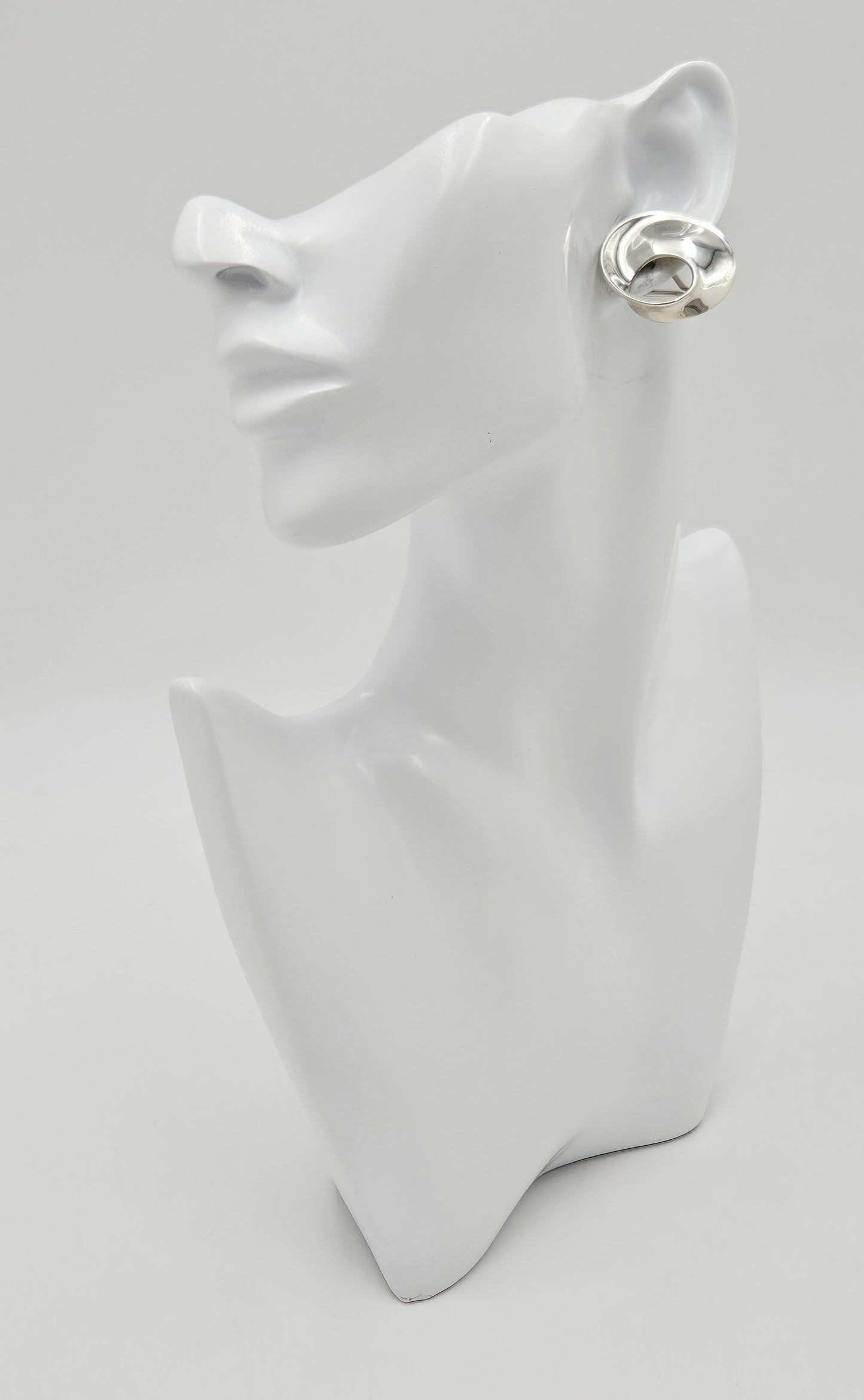 Retired James Avery Sterling Modernist  Mobius Brooch Earrings Set NWOT