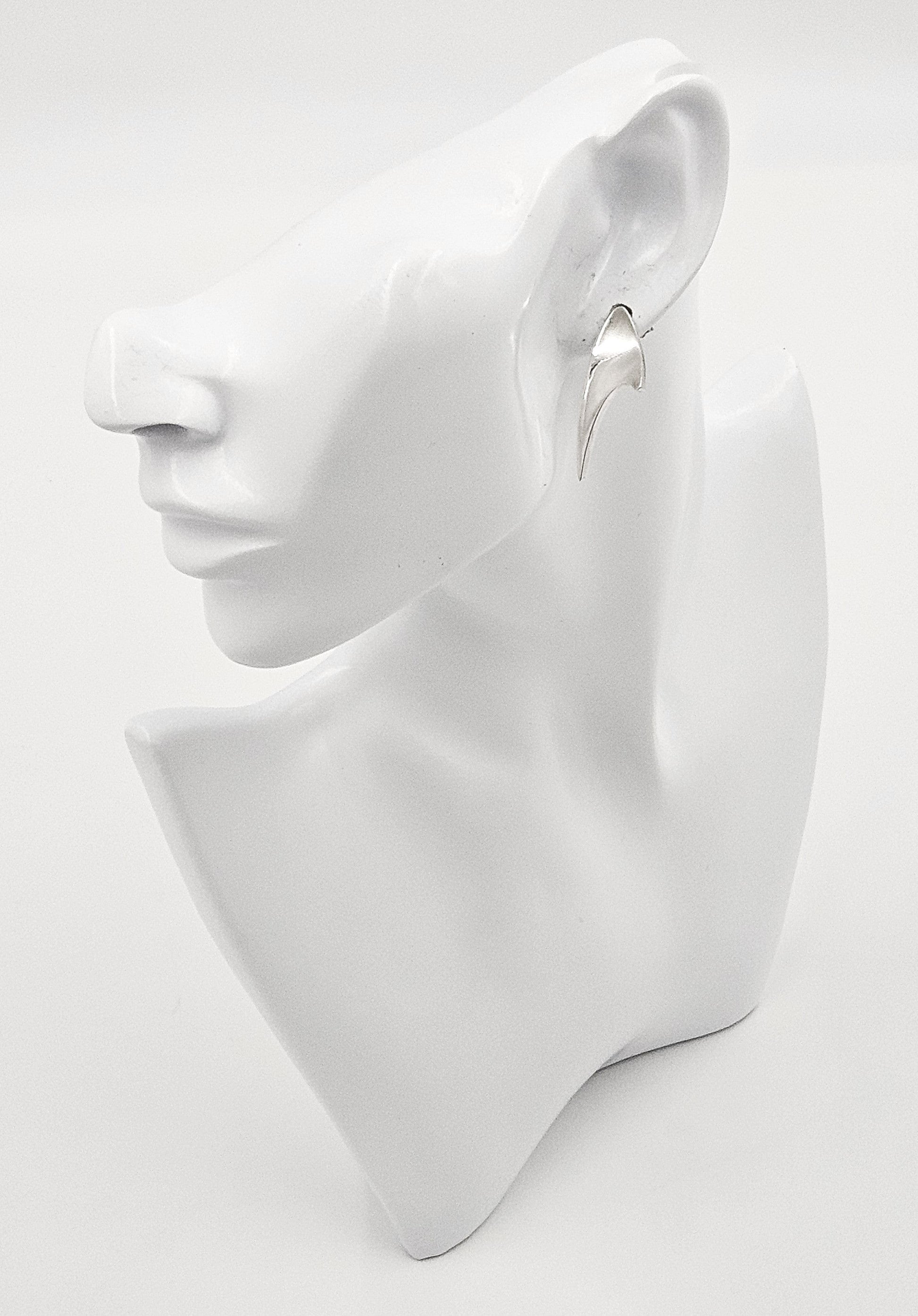 Bent Knudsen Jewelry Bent Knudsen Denmark Sterling Atomic Modernist Post Back Earrings C 1960's