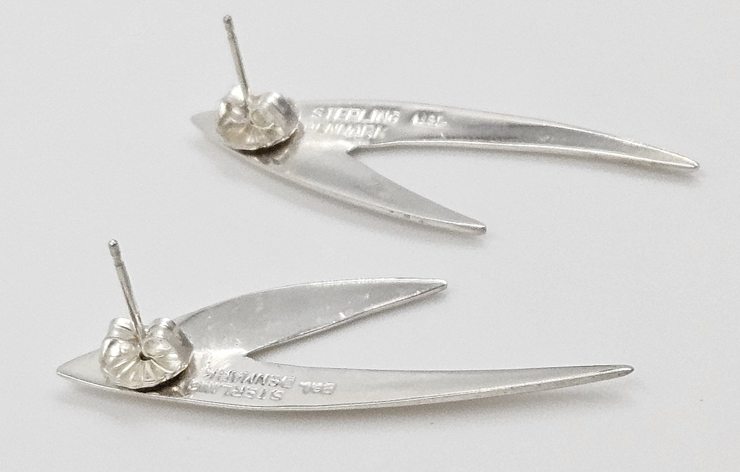 Borresen Lassen Jewelry Børresen Lassen B&L Denmark Sterling 3D Retro Atomic Brooch Earring Set 50s