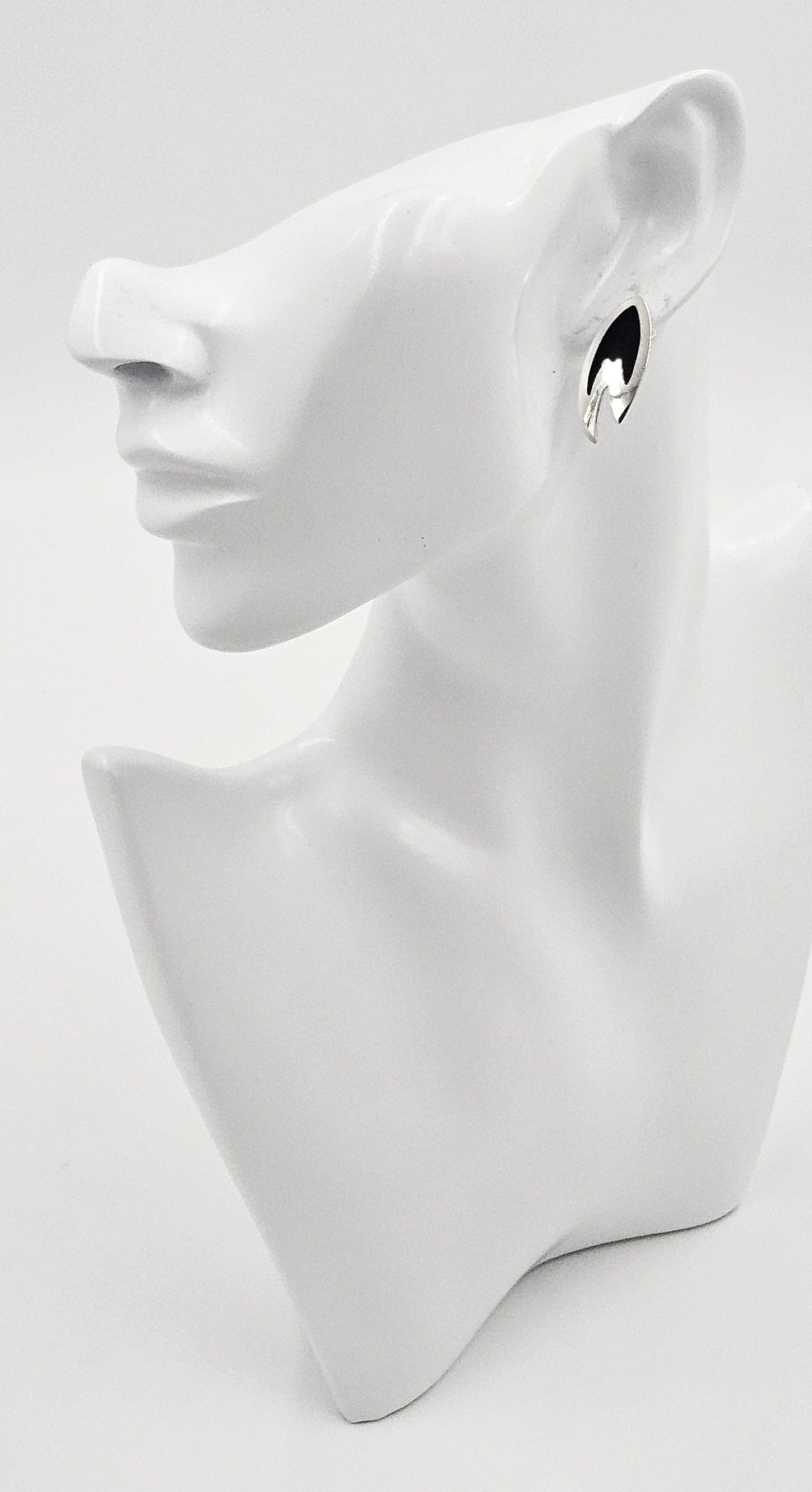 Kai Ehrling Feiling Jewelry Kai Ehrling Feiling Denmark Sterling Enamel Mod Atomic Earrings Circa 50s-60s