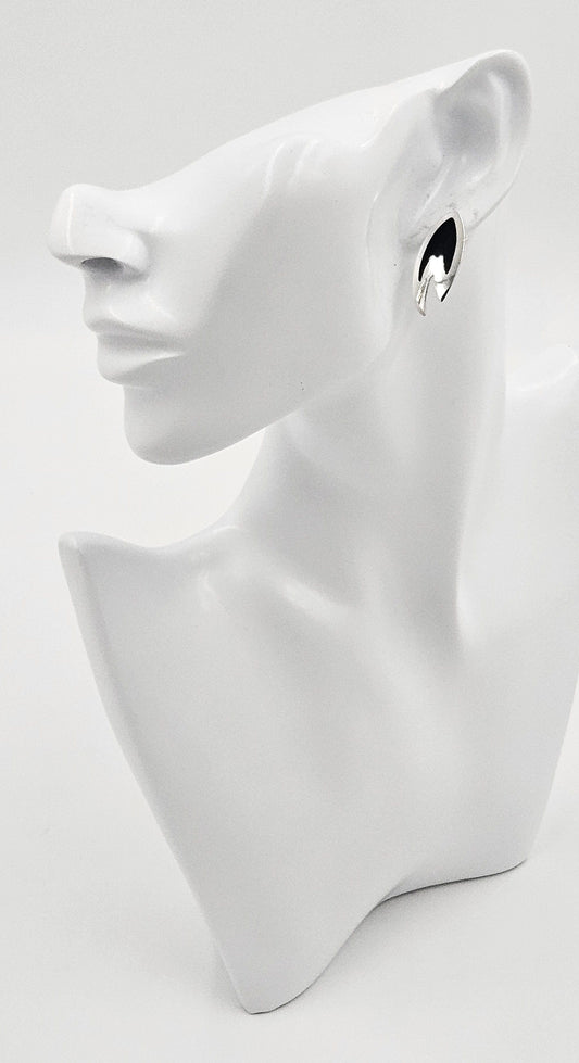 Kai Ehrling Feiling Jewelry Kai Ehrling Feiling Denmark Sterling Enamel Mod Atomic Earrings Circa 50s-60s