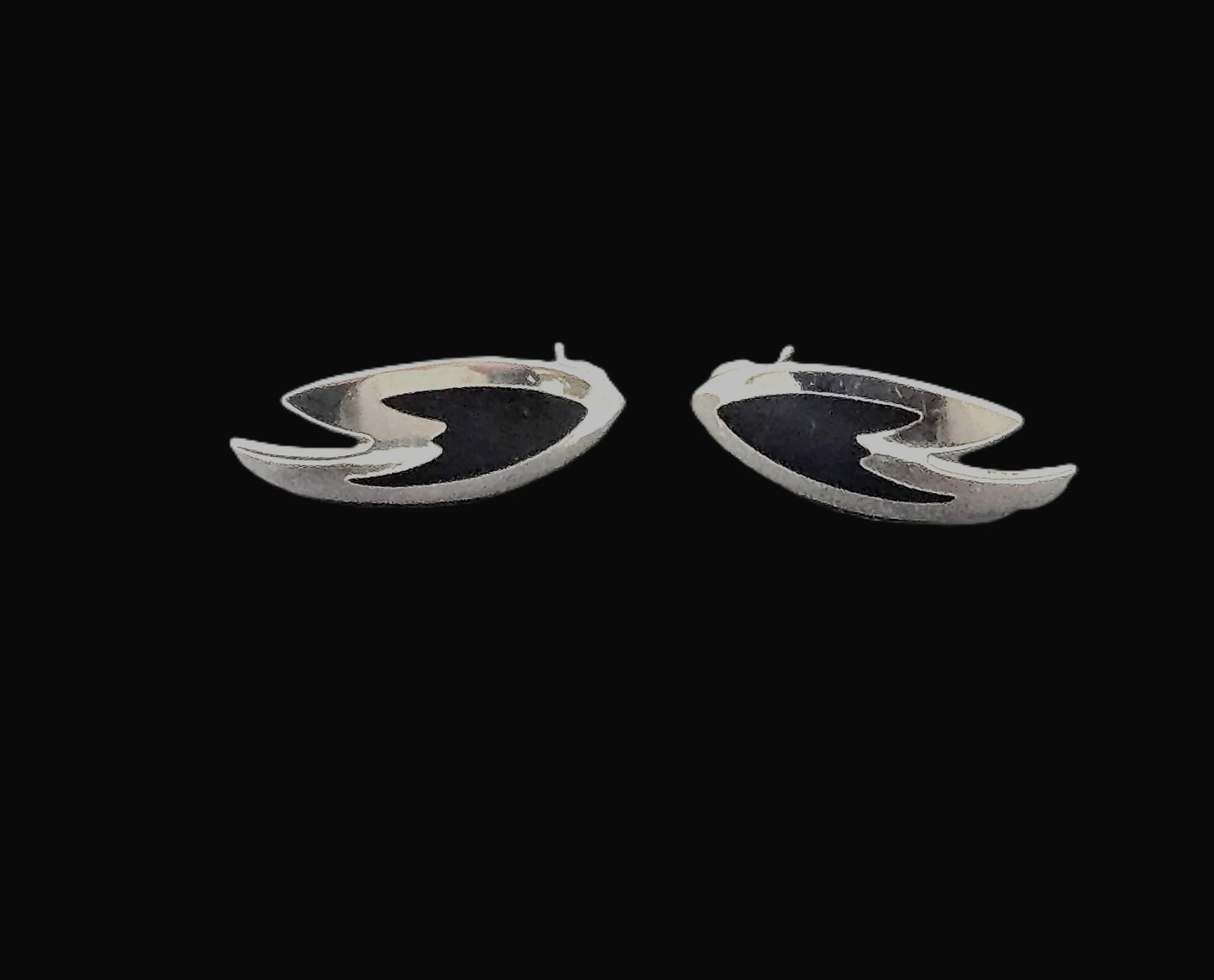 Kai Ehrling Feiling Jewelry Kai Ehrling Feiling Denmark Sterling Enamel Mod Atomic Earrings Circa 50s-60s
