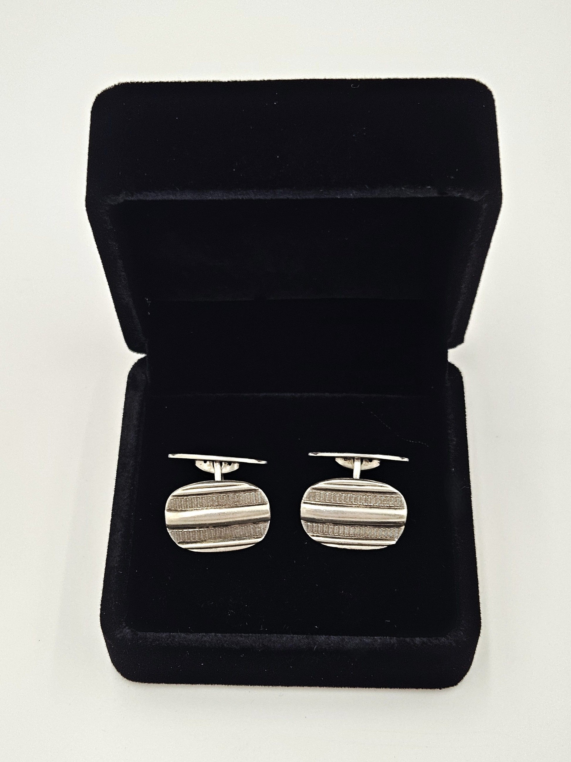 Laurits Nørgåard Jewelry Laurits Nørgåard Denmark Sterling Silver Modernist Cufflinks Circa 1920/30's
