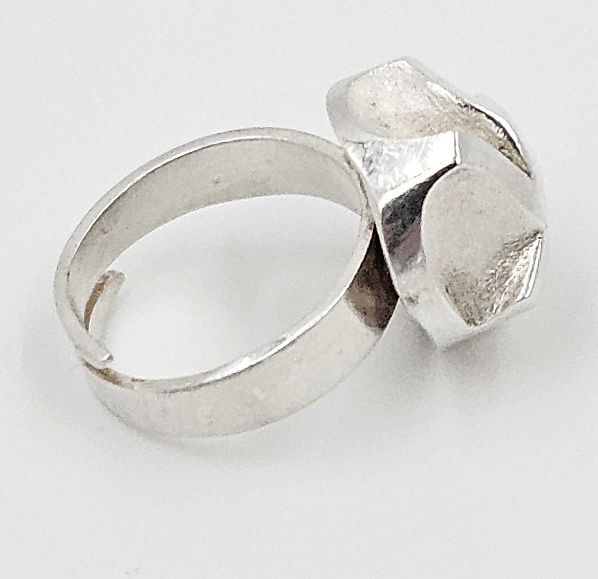 Matti J Hyvarinen - Sirokuru Jewelry Matti J Hyvärinen Sirokoru Finland Abstract Mod Sterling Silver Ring Circa
