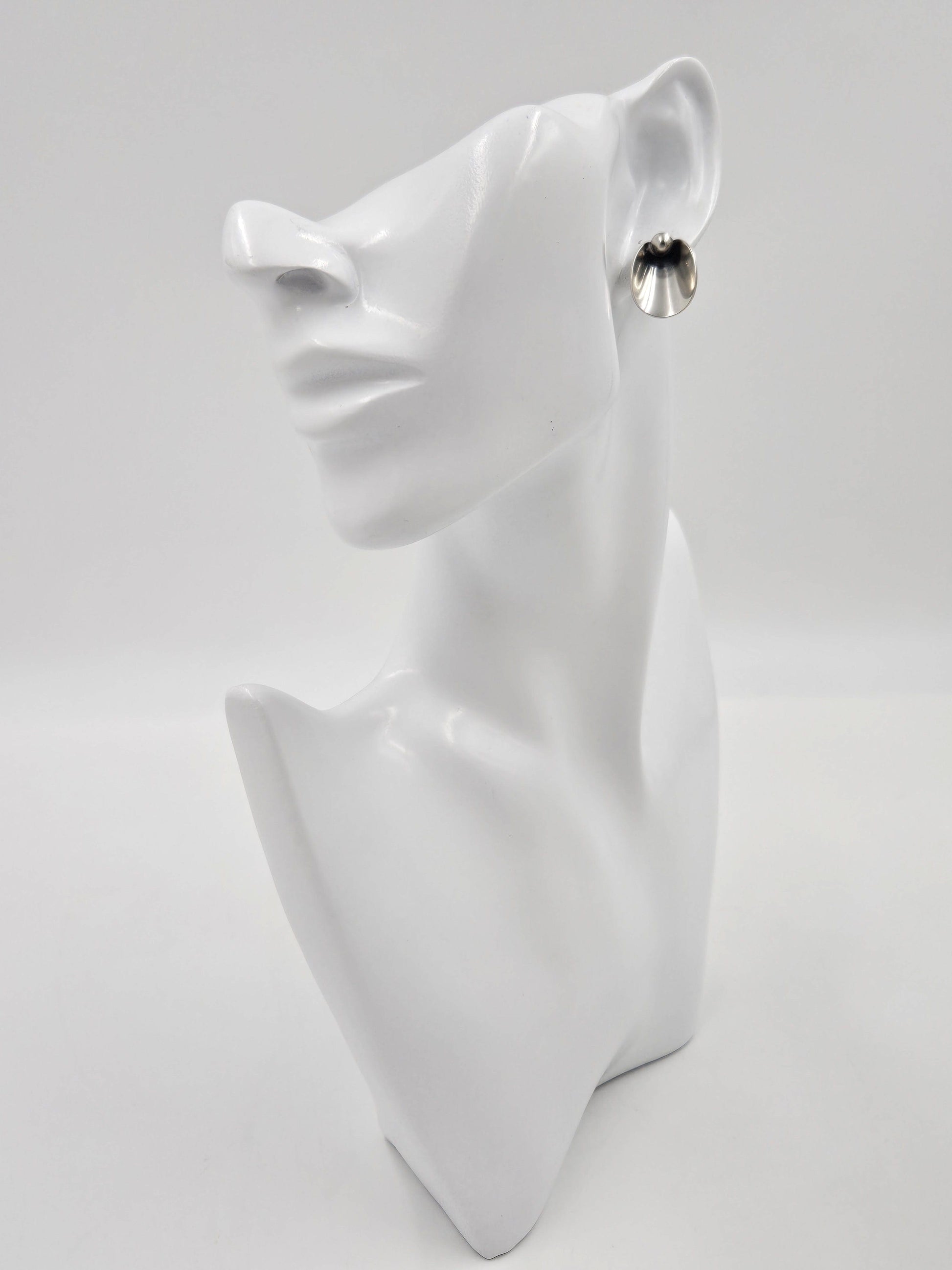 Niels Erik From Jewelry Danish Niels Erik From Sterling Modernist Flowers Demi Parure Set C. 1940/50s