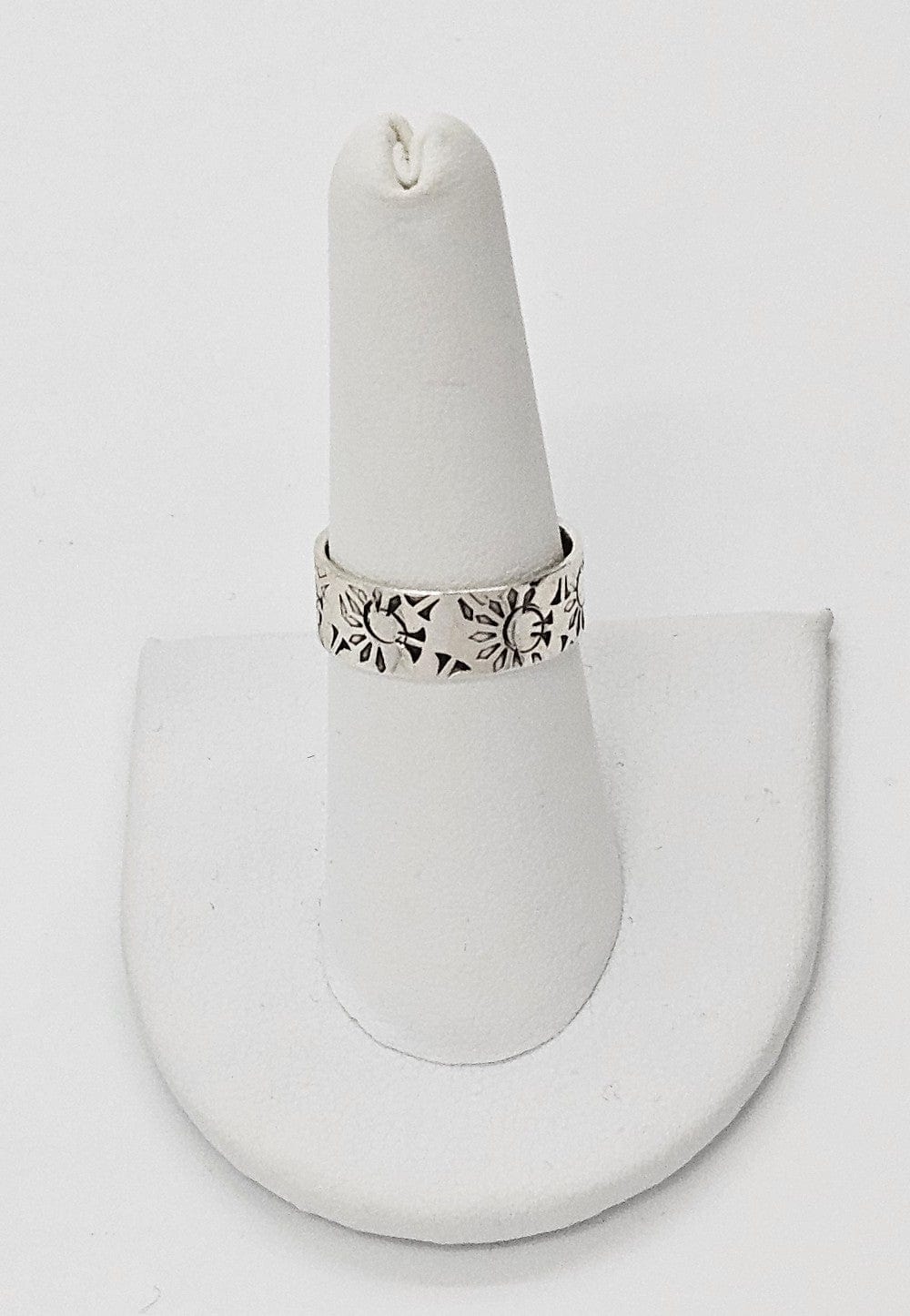 Paul Miller Jewelry Designer Paul Miller Sterling Silver Abstract Modernist Sun Ring Circa 1950's