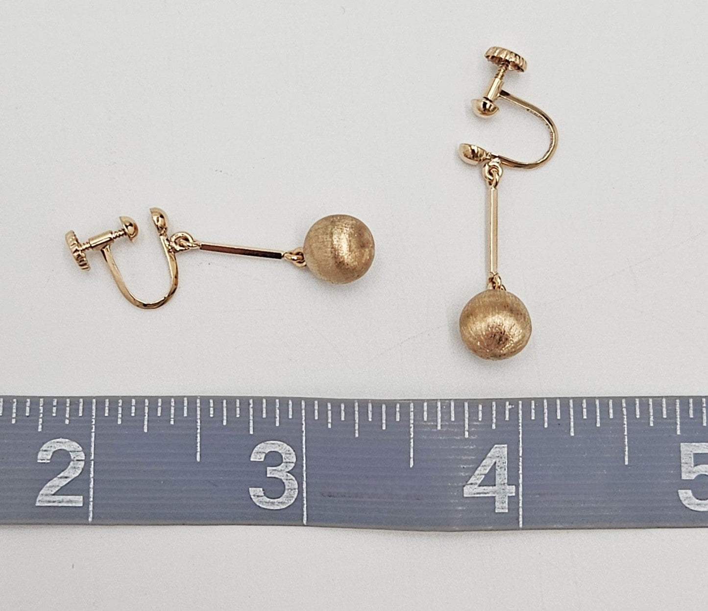 Veikko Kalevi Piirainen Jewelry Rare Veikko Kalevi Piirainen Finland 14k 585 Modernist Dangle Earrings 1970