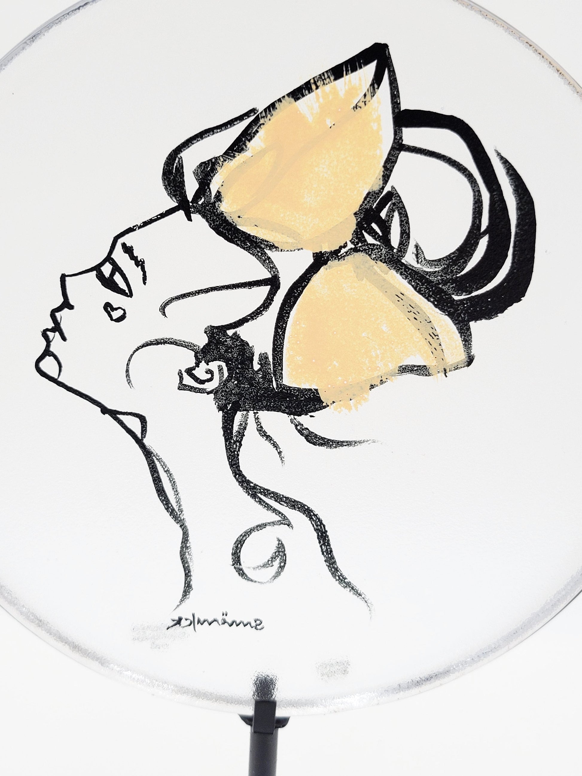 Kosta Boda Sculpture Kosta Boda Sweden Girl with Bandana Art Sculpture