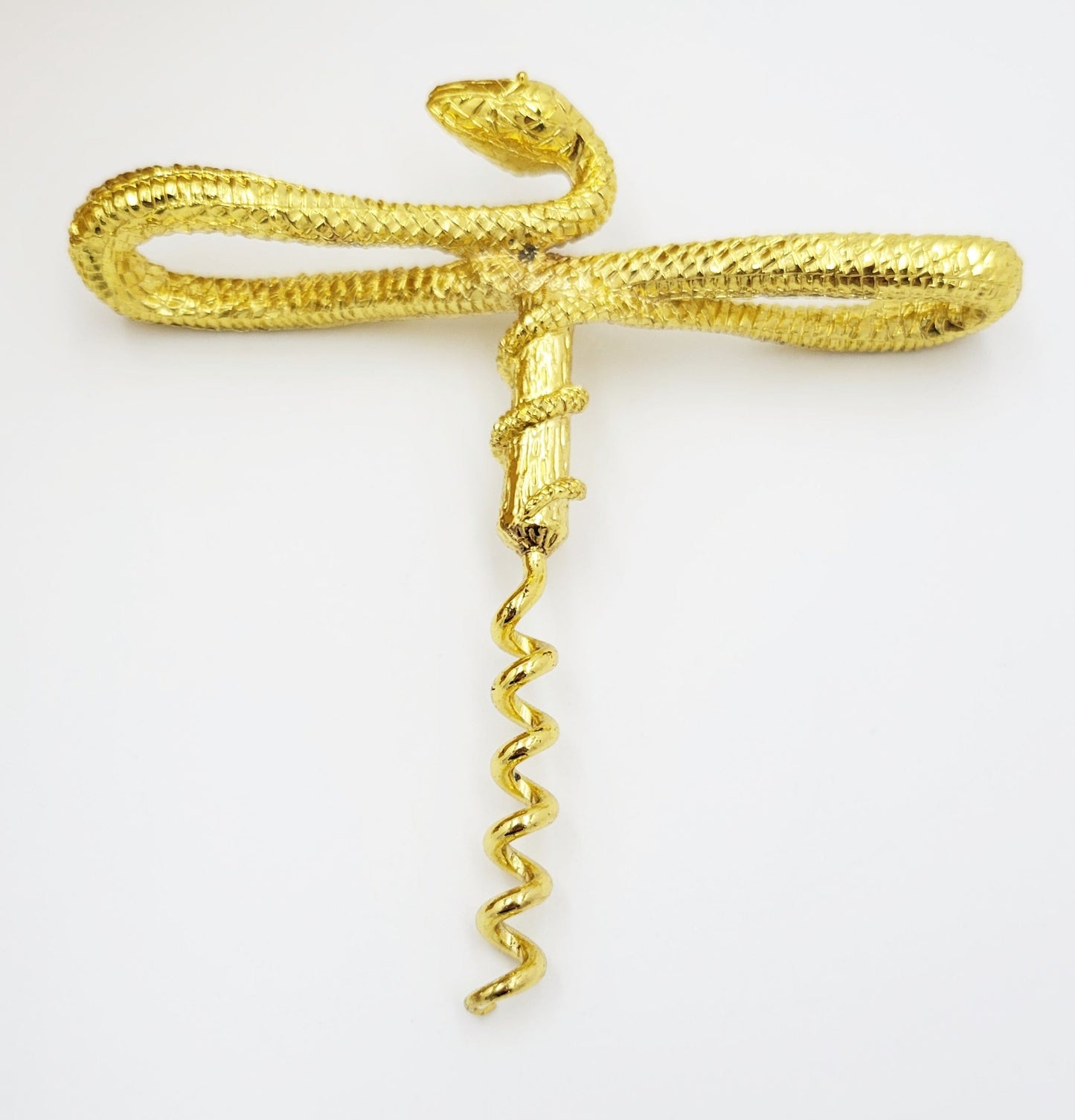 Pottery Barn Corkscrew Rare Vintage Pottery Barn Limited Edition Gold Plated Serpent Corkscrew NIOB