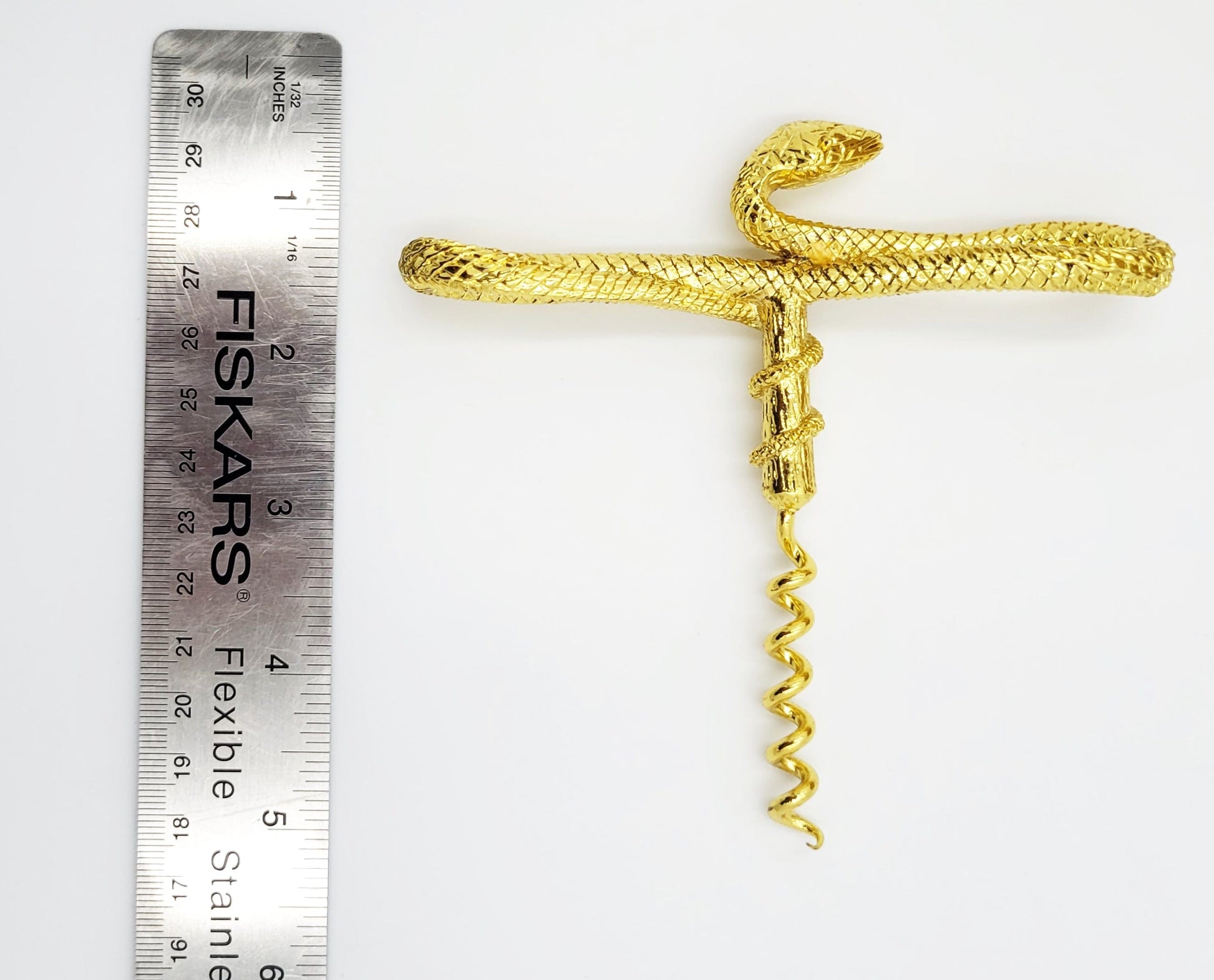 Pottery Barn Corkscrew Rare Vintage Pottery Barn Limited Edition Gold Plated Serpent Corkscrew NIOB