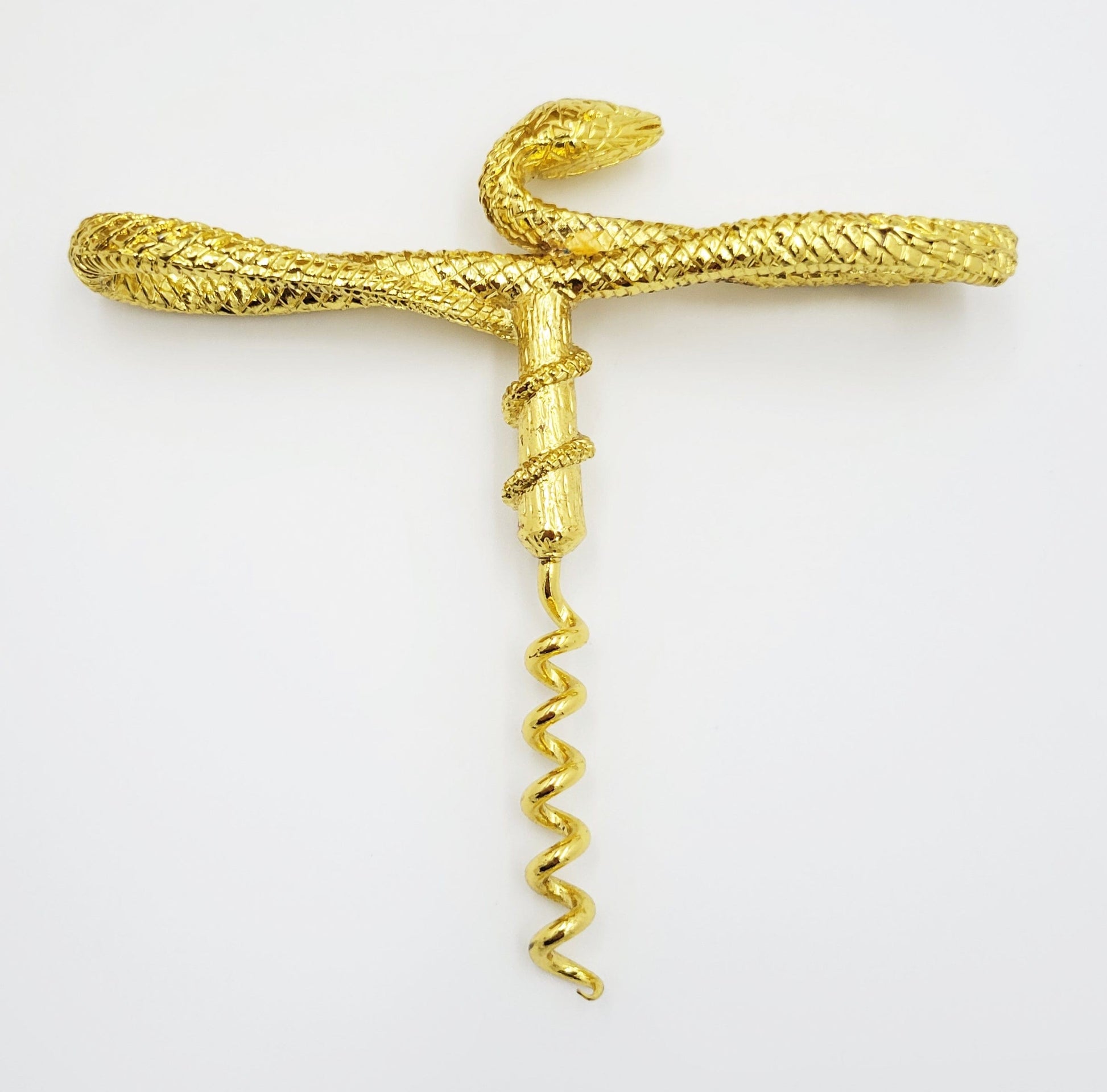 Williams Sonoma Corkscrew Rare Vintage Pottery Barn Limited Edition Gold Plated Serpent Corkscrew NIOB