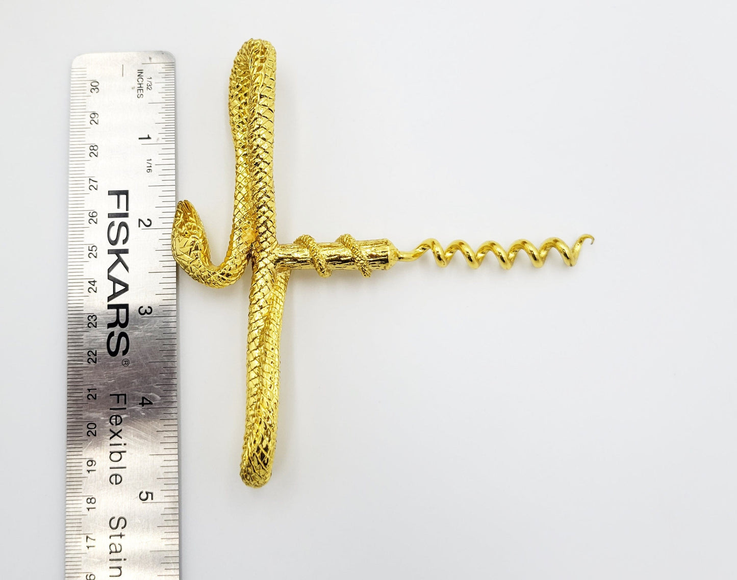 Williams Sonoma Corkscrew Rare Vintage Pottery Barn Limited Edition Gold Plated Serpent Corkscrew NIOB